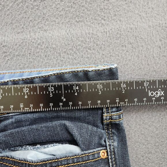 GAP 1969 Women 29/8 Blue Dark Wash Low Rise Always Skinny Stretch Denim Jeans - Picture 12 of 13